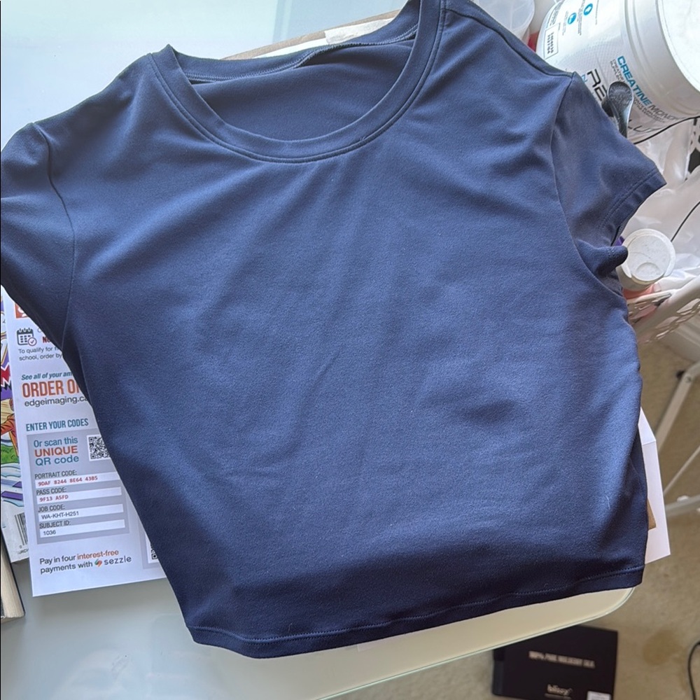 Alo Classic Navy Blue Women's Top
